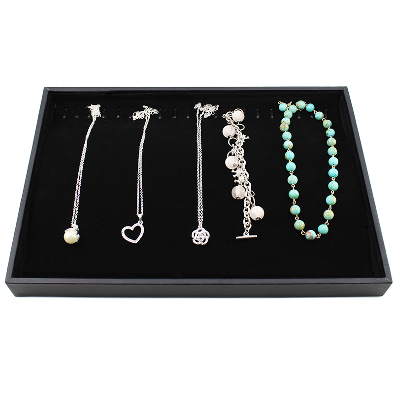 black velvet jewelry display tray  