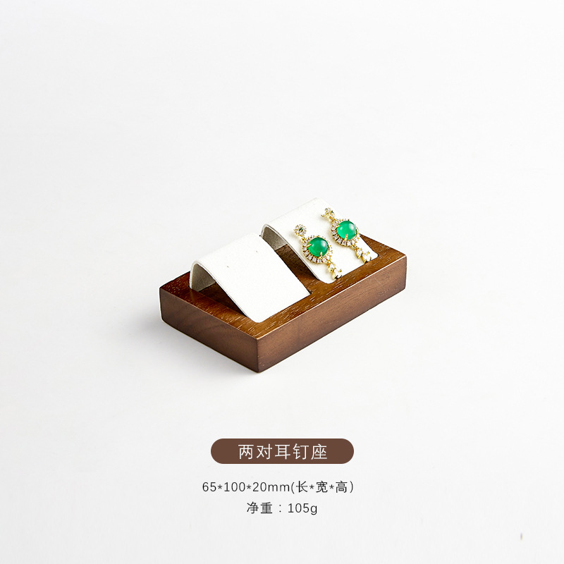 Customization Wholesale white Pu leather with MDF Jewellery set Display  from factory 