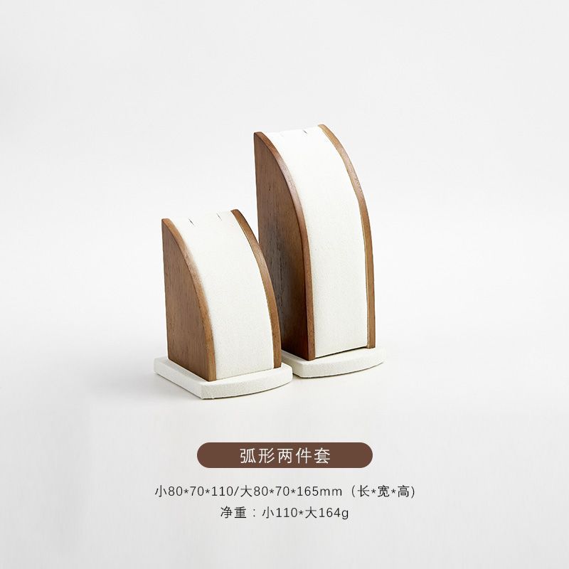 Customization Wholesale white Pu leather with MDF Jewellery set Display  from factory 