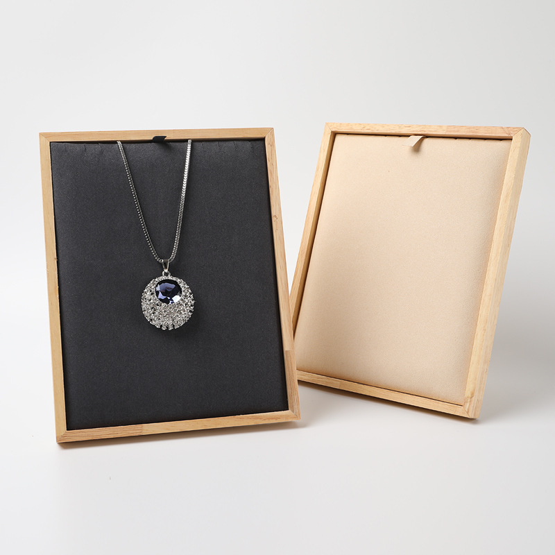 Wholesale wooden with microfiber Jewelry display 