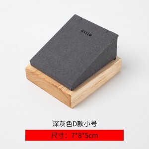 Wholesale wooden with microfiber Jewelry display 