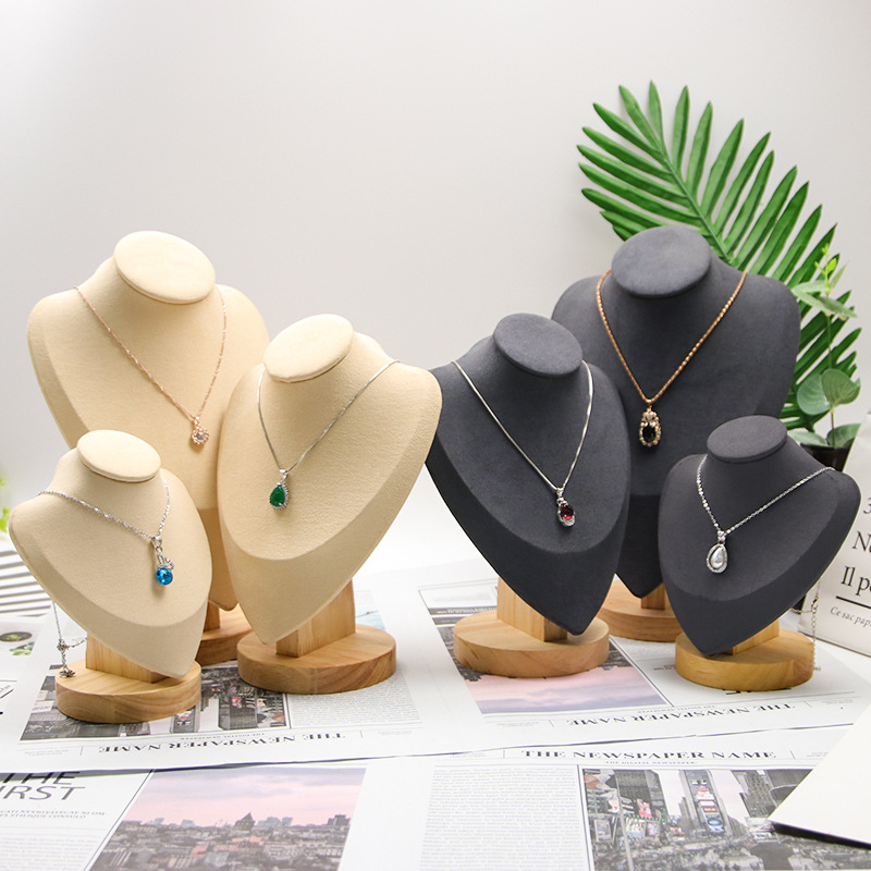 wooden with velvet jewelry display manufacturers china