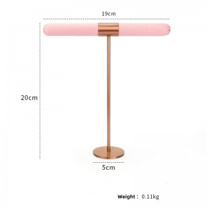 Creative New Jewelry Props Display Bracket Custom Metal and leather Jewelry Display Stand