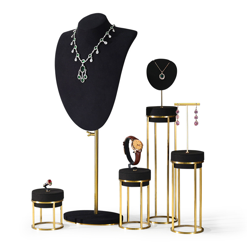 customized microfiber jewelry display stand