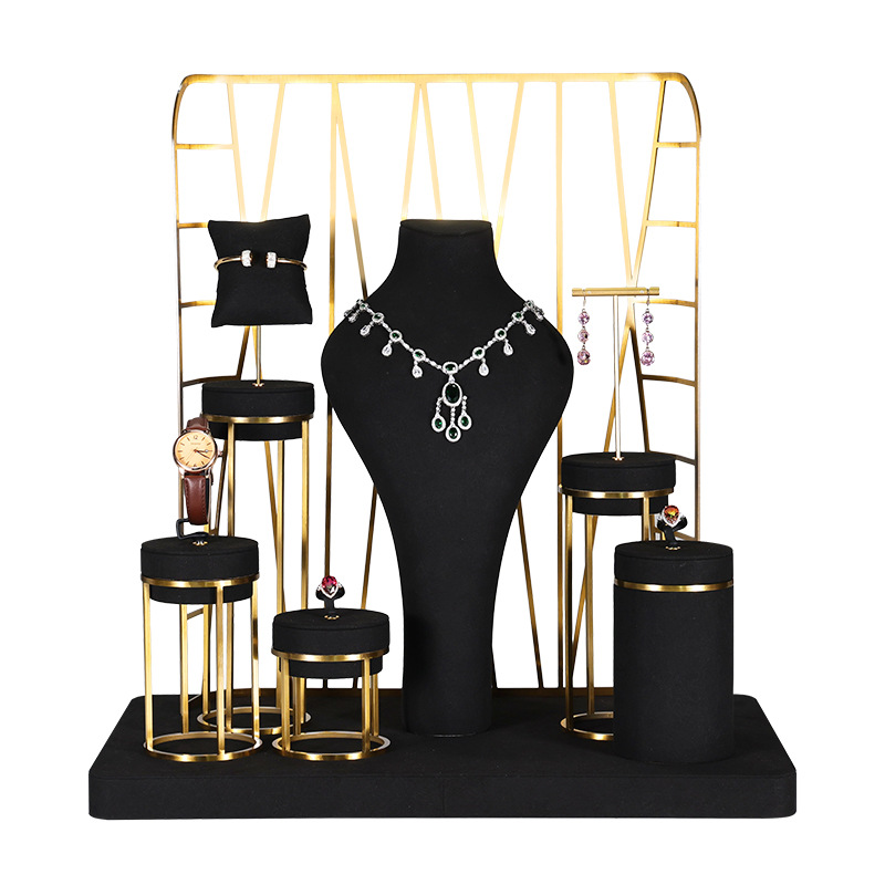 customized microfiber jewelry display stand