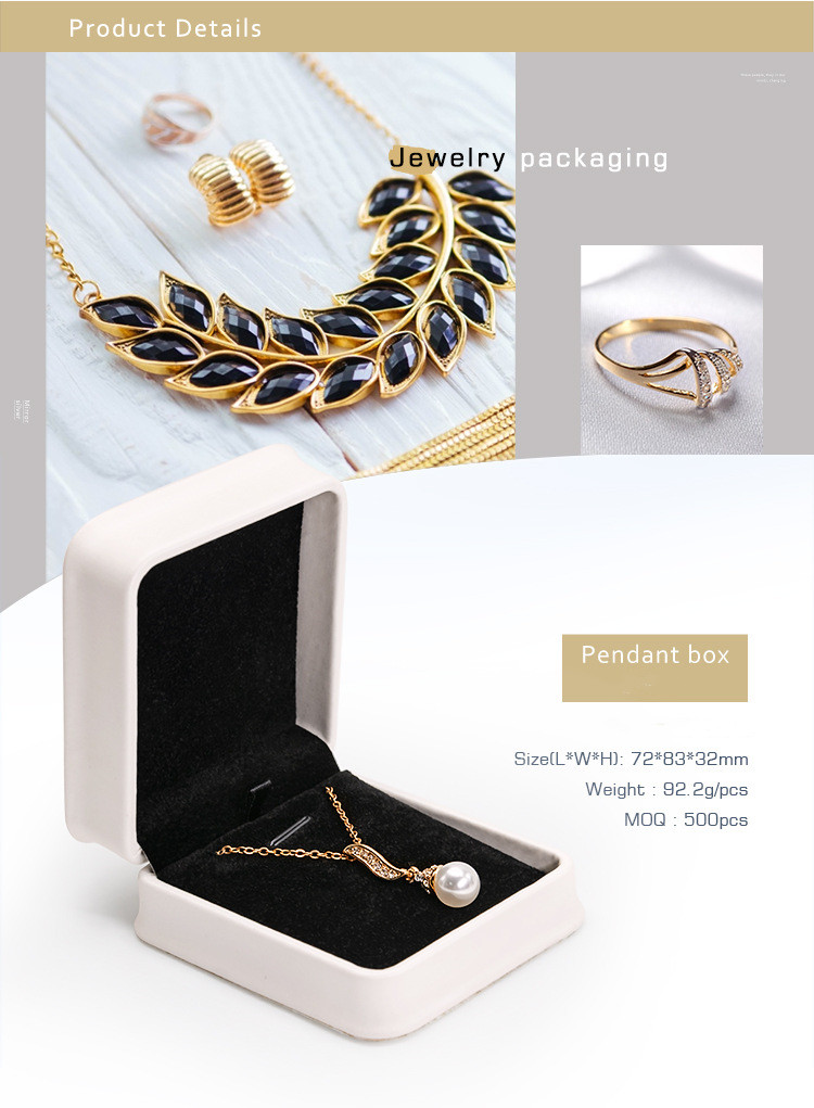 white leather pendant box